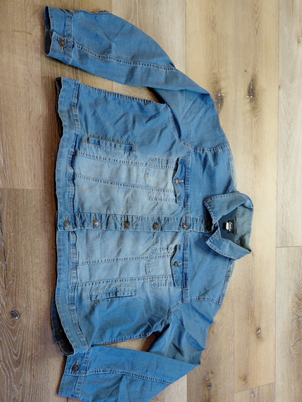 Simply Emma Light Blue Denim Jean Jacket Sz 1X